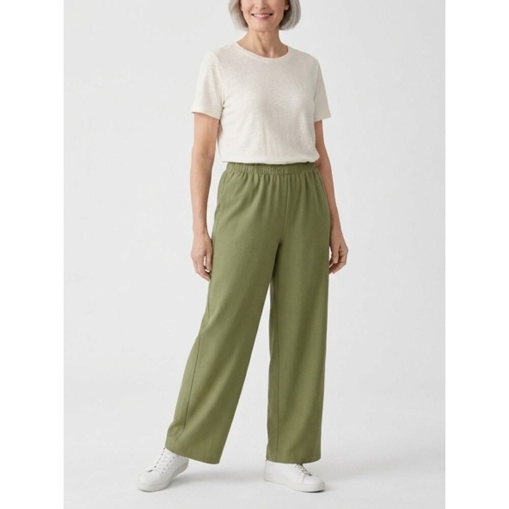 Avocado Green Alfred Dunner Elastic Waist Size 14 Pants